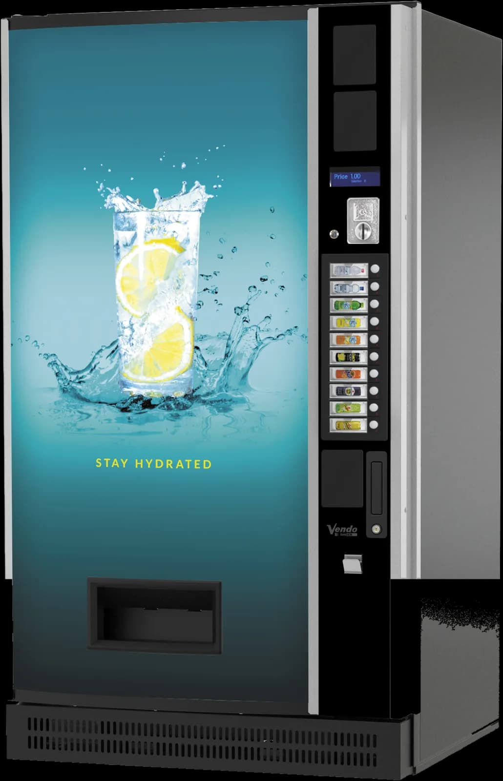 Sanden Vendo B&C Design Flexstack, Seitenansicht