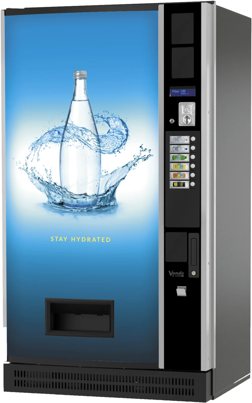 Sanden Vendo B&C Design Superstack C26, Seitenansicht