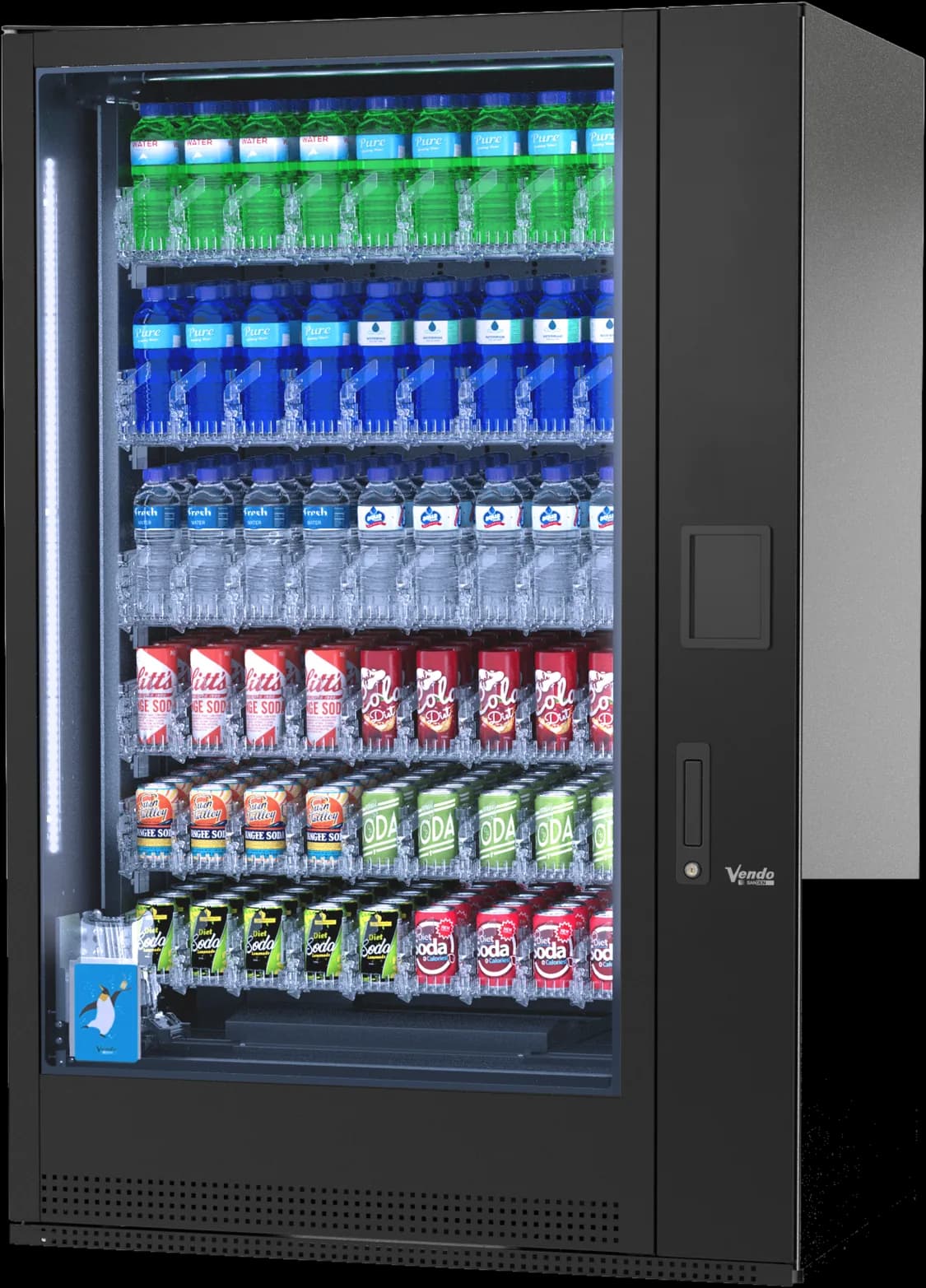 Sanden Vendo G-Drink Standard Slave DS9-B, Seitenansicht