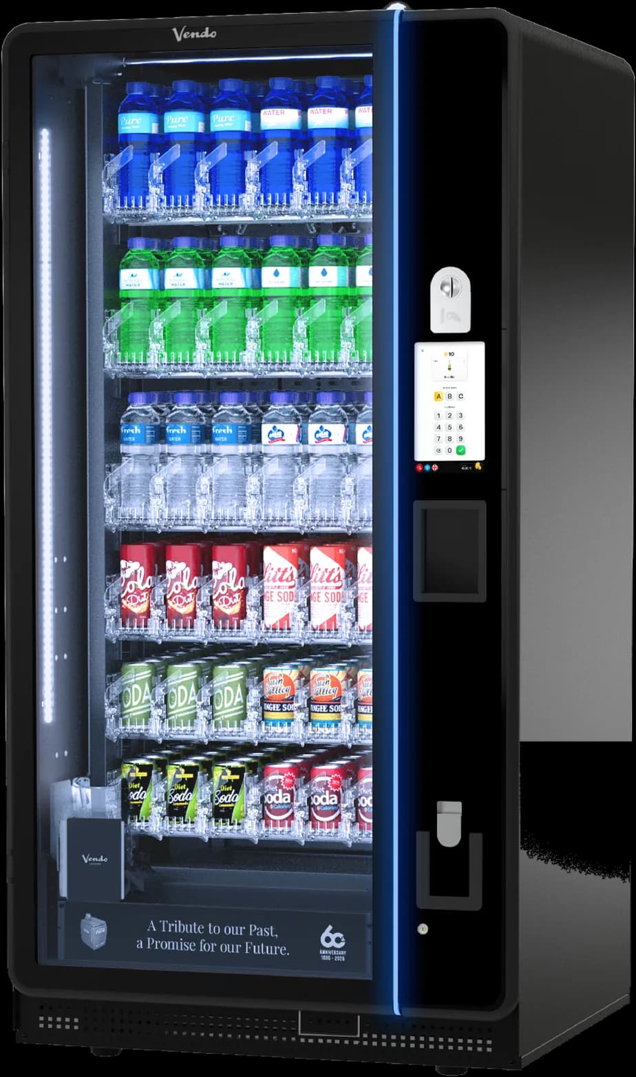 Sanden Vendo G-Drink Vendo Legend DG6, Seitenansicht