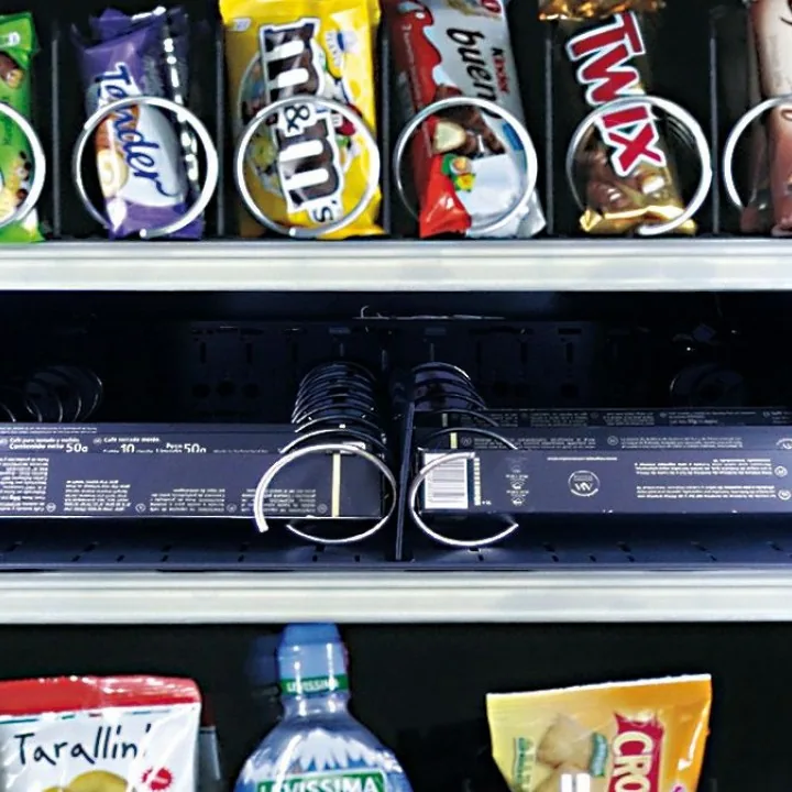 Sanden Vendo G-Snack Design: Doppelspirale DUO Synchro mit breiter Packung