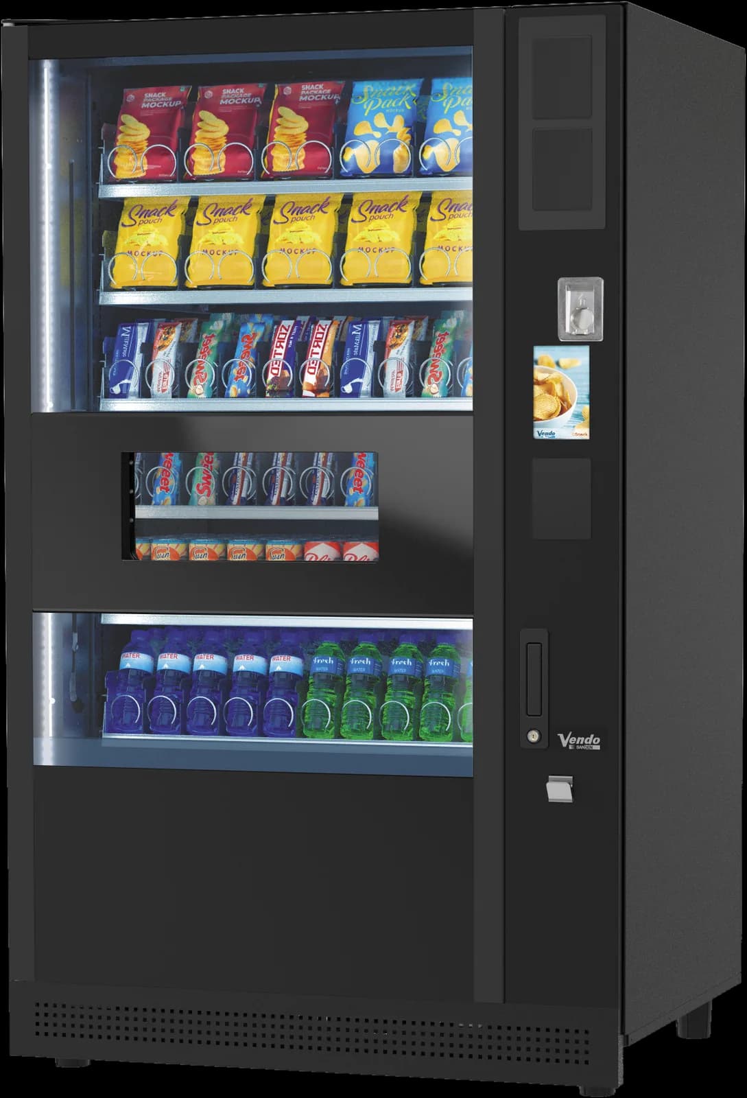 Sanden Vendo G-Snack Evolution AMX, Seitenansicht