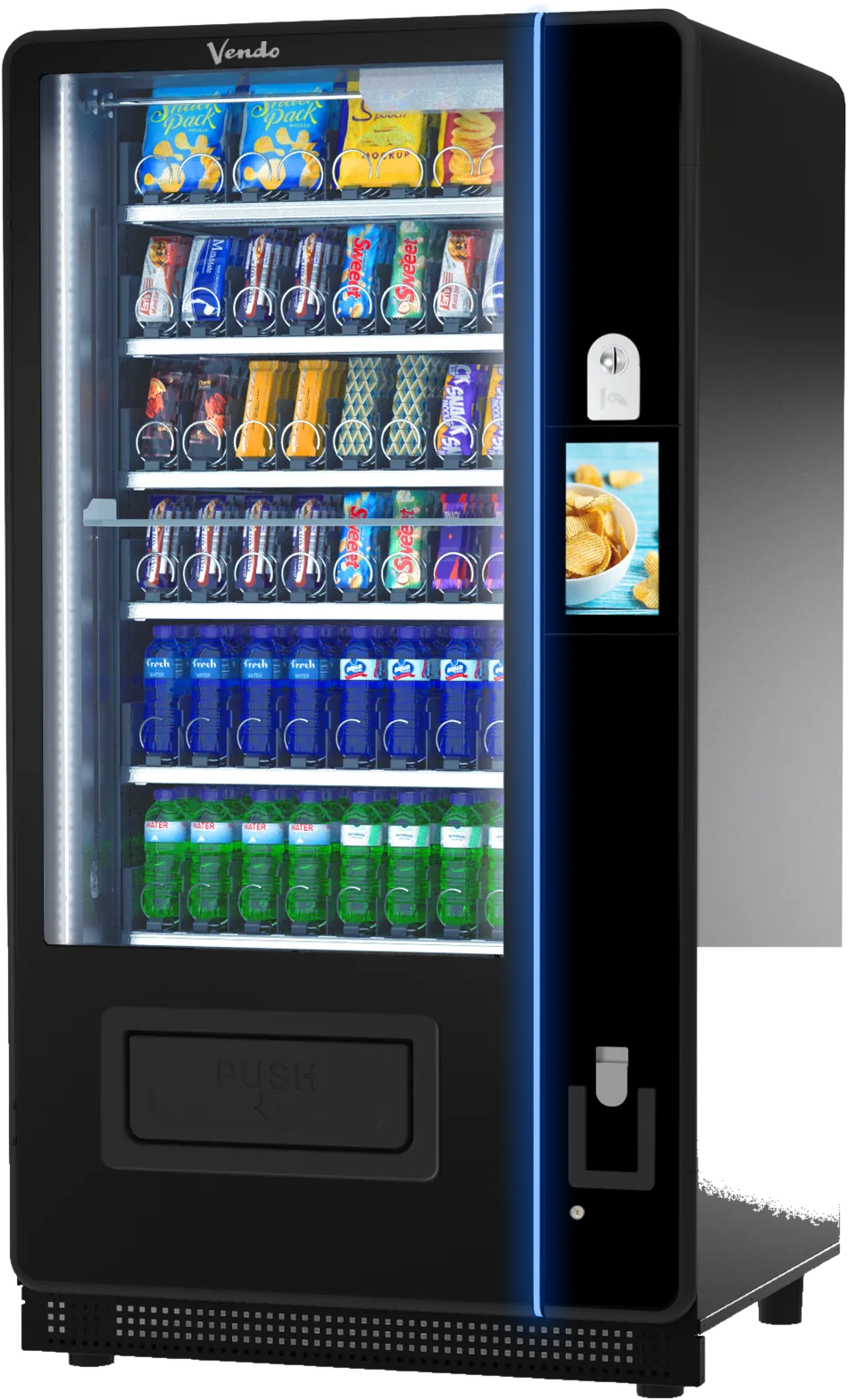 Sanden Vendo G-Snack Vendo Legend SG8, Seitenansicht