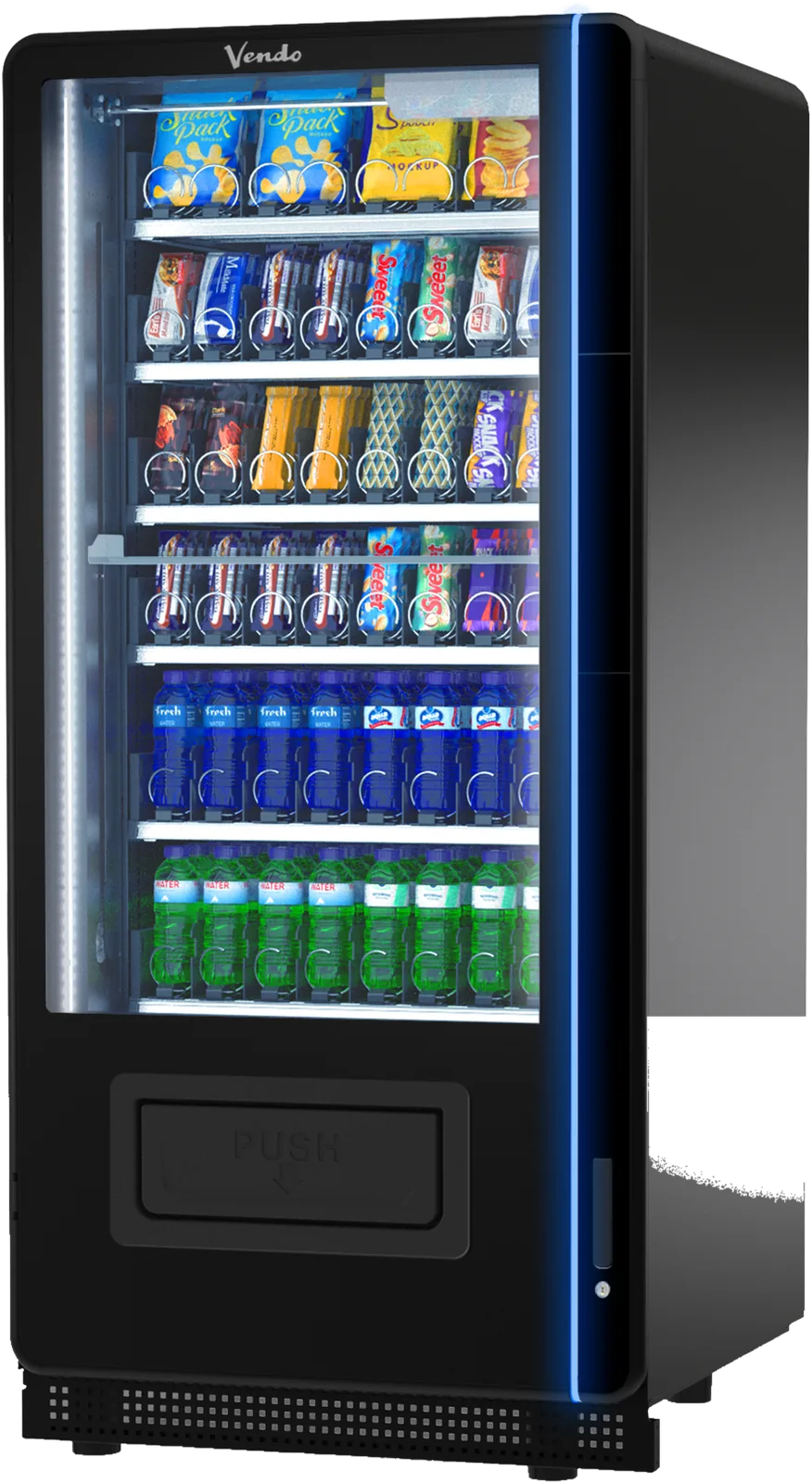 Sanden Vendo G-Snack Vendo Legend Slave SN8, Seitenansicht