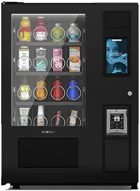 Sanden Vendo UnoCool SUC in Schwarz, Frontansicht