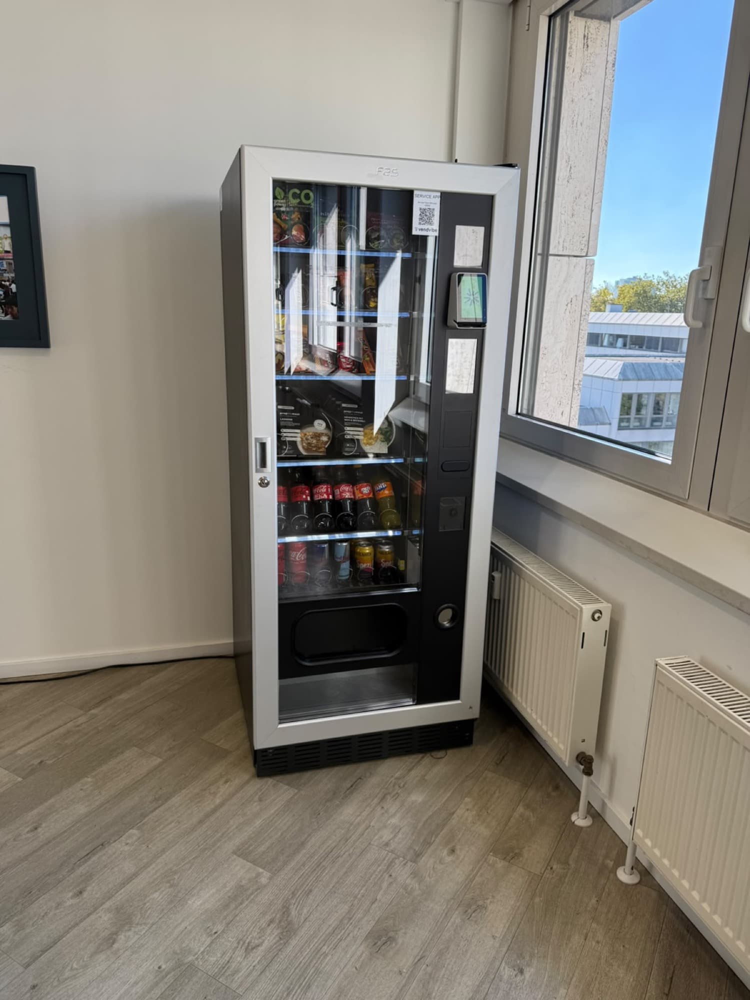 Betriebsverpflegung per Verkaufsautomat in einem Unternehmen in Essen – Eindruck vor Ort