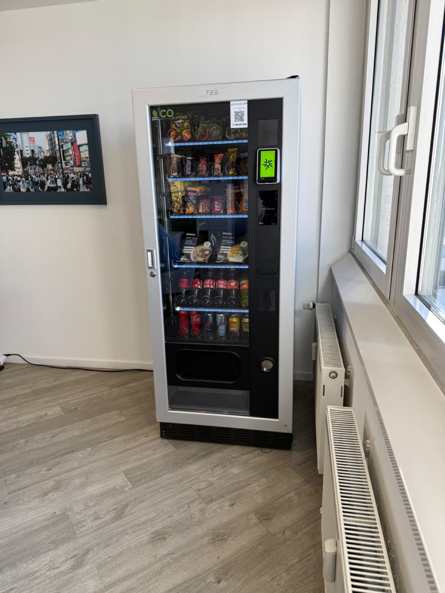Betriebsverpflegung per Verkaufsautomat in einem Unternehmen in Essen