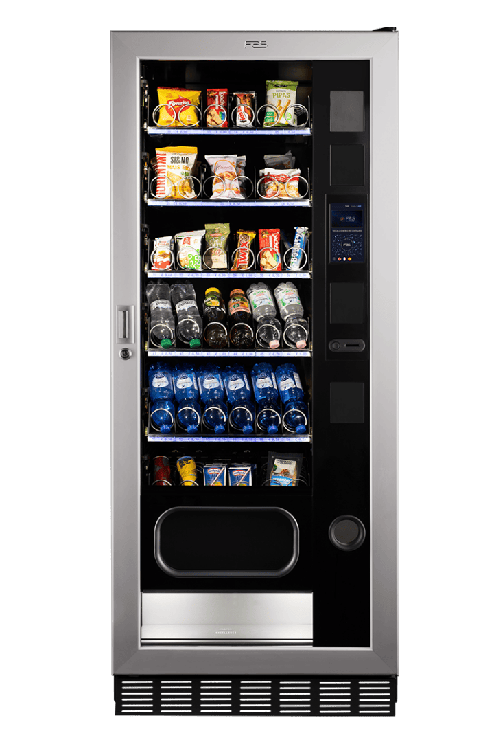 Automaten für Snacks und Getränke in modernen Verkaufsautomaten.