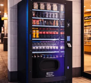 Verkaufsautomaten für Snacks, Getränke und Vapes