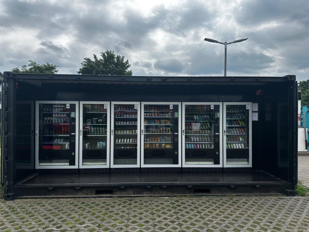 Vendvibe Verkaufscontainer: sechs Einheiten, 24/7 im Einsatz